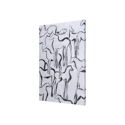Mercana - Horse Herd I by Mercana Studio a Hand Embellished Textured Canvas - 102271-S view 2