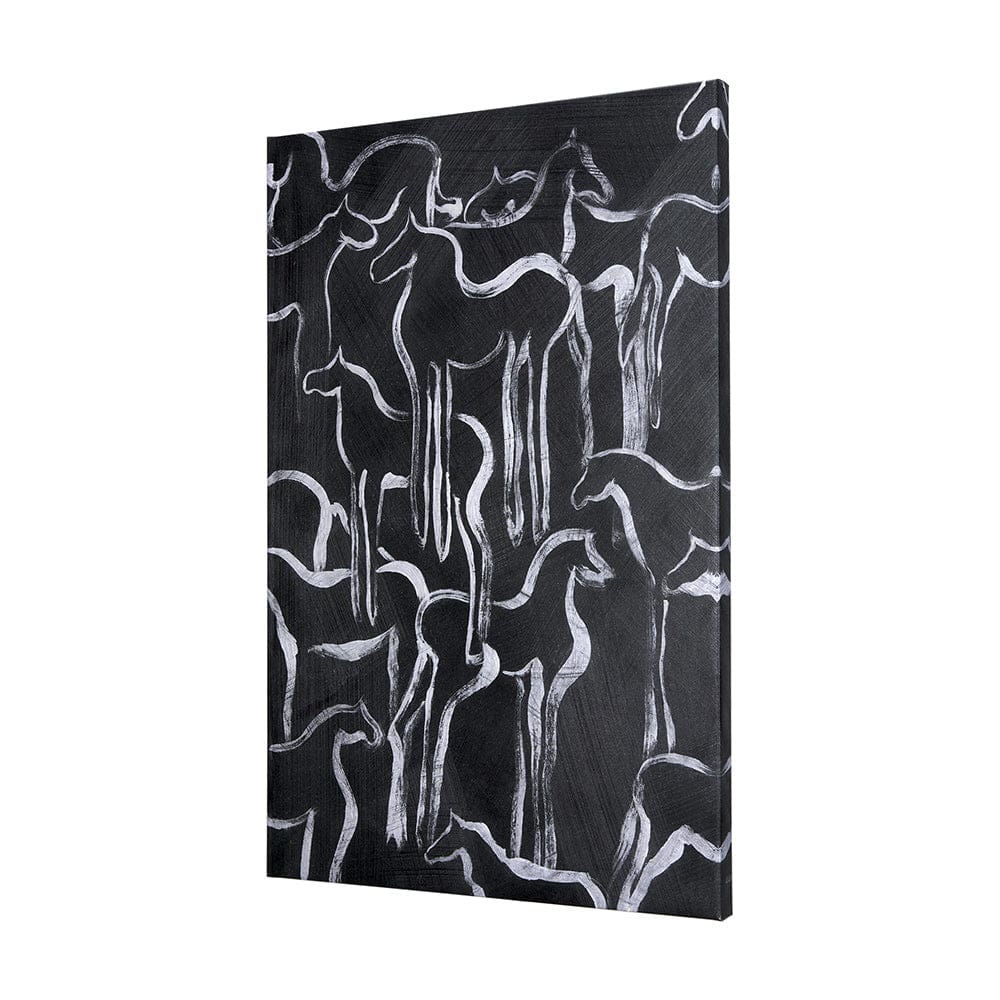 Mercana - Horse Herd II by Mercana Studio a Hand Embellished Textured Canvas - 102272-L view 2