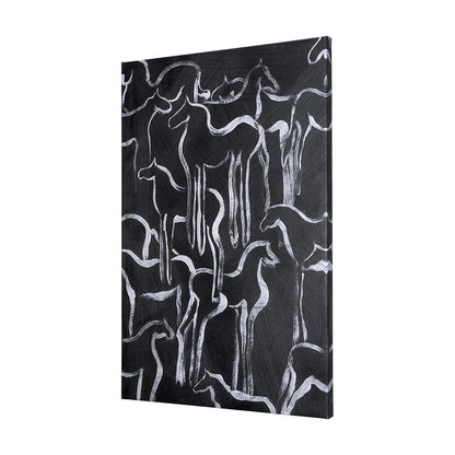 Mercana - Horse Herd II by Mercana Studio a Hand Embellished Textured Canvas - 102272-L view 2
