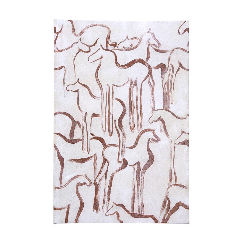 Mercana - Horse Herd III by Mercana Studio a Hand Embellished Textured Canvas - 102273-L view 1