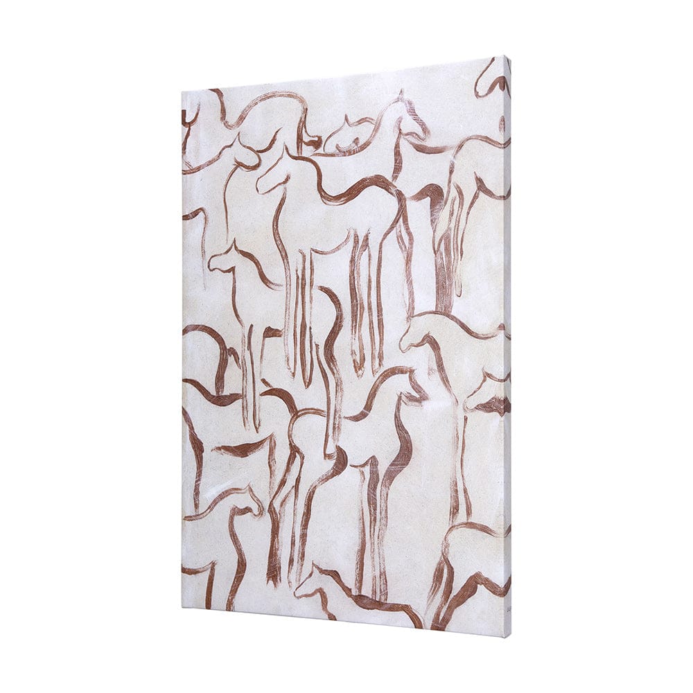 Mercana - Horse Herd III by Mercana Studio a Hand Embellished Textured Canvas - 102273-L view 2