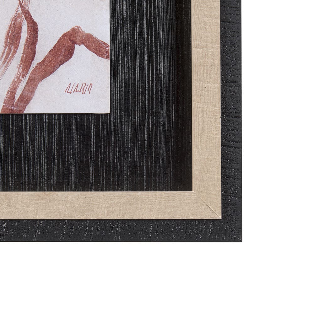 Mercana - Horse Herd III by Mercana Studio a Hand Embellished Textured Framed Art Print - 14376 view 3