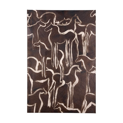 Mercana - Horse Herd IV by Mercana Studio a Hand Embellished Textured Canvas - 102274-L view 1