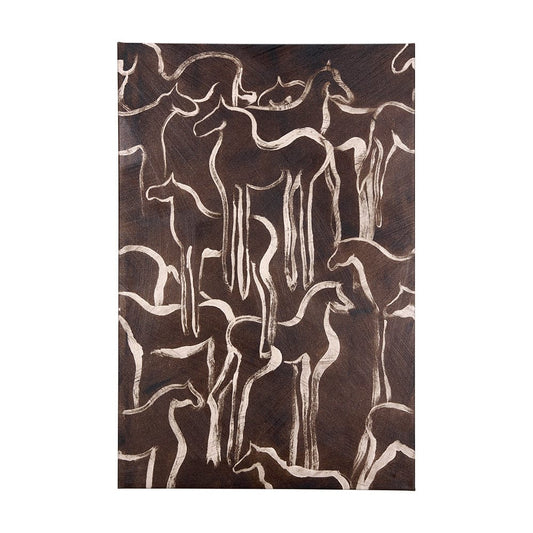 Mercana - Horse Herd IV by Mercana Studio a Hand Embellished Textured Canvas - 102274-L view 1
