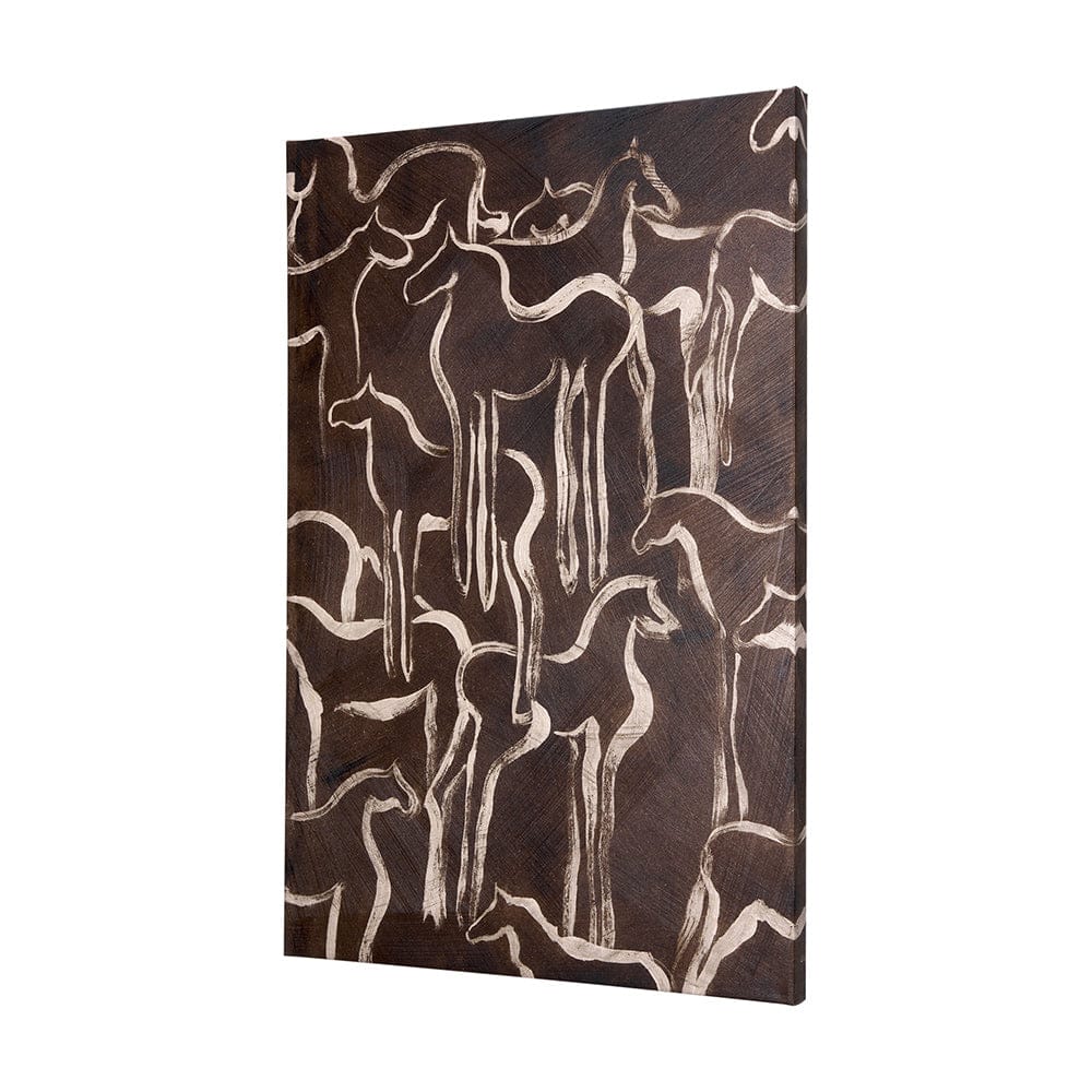 Mercana - Horse Herd IV by Mercana Studio a Hand Embellished Textured Canvas - 102274-L view 2