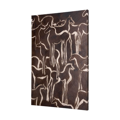 Mercana - Horse Herd IV by Mercana Studio a Hand Embellished Textured Canvas - 102274-L view 2