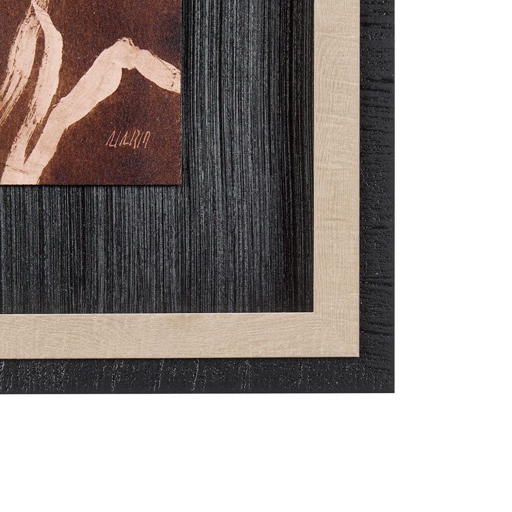 Mercana - Horse Herd IV by Mercana Studio a Hand Embellished Textured Framed Art Print - 14377 view 3