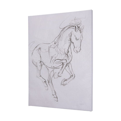 Mercana - Horse I by Mercana Studio a Hand Embellished Textured Canvas - 102226-L view 2