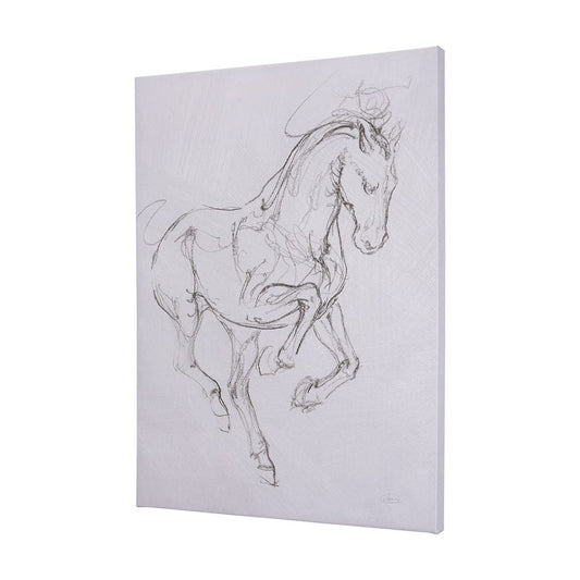 Mercana - Horse I by Mercana Studio a Hand Embellished Textured Canvas - 102226-L view 2
