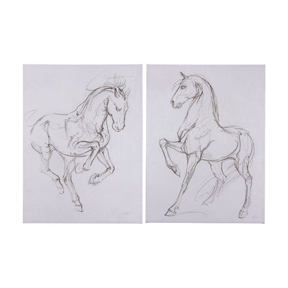 Mercana - Horse I by Mercana Studio a Hand Embellished Textured Canvas - 102226-S view 8