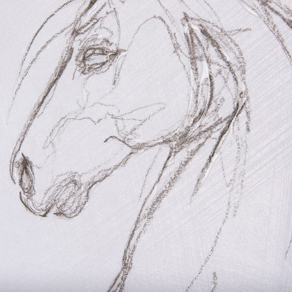 Mercana - Horse II by Mercana Studio a Hand Embellished Textured Canvas - 102227-L view 6