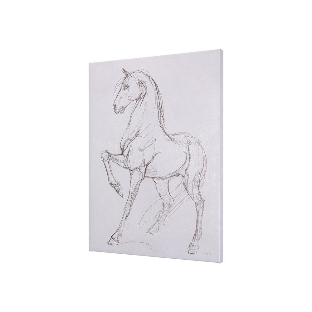 Mercana - Horse II by Mercana Studio a Hand Embellished Textured Canvas - 102227-S view 2