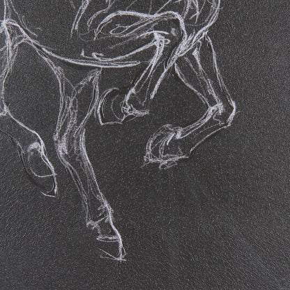 Mercana - Horse III by Mercana Studio a Hand Embellished Textured Framed Art Print Matted under Glass - 14327 view 6