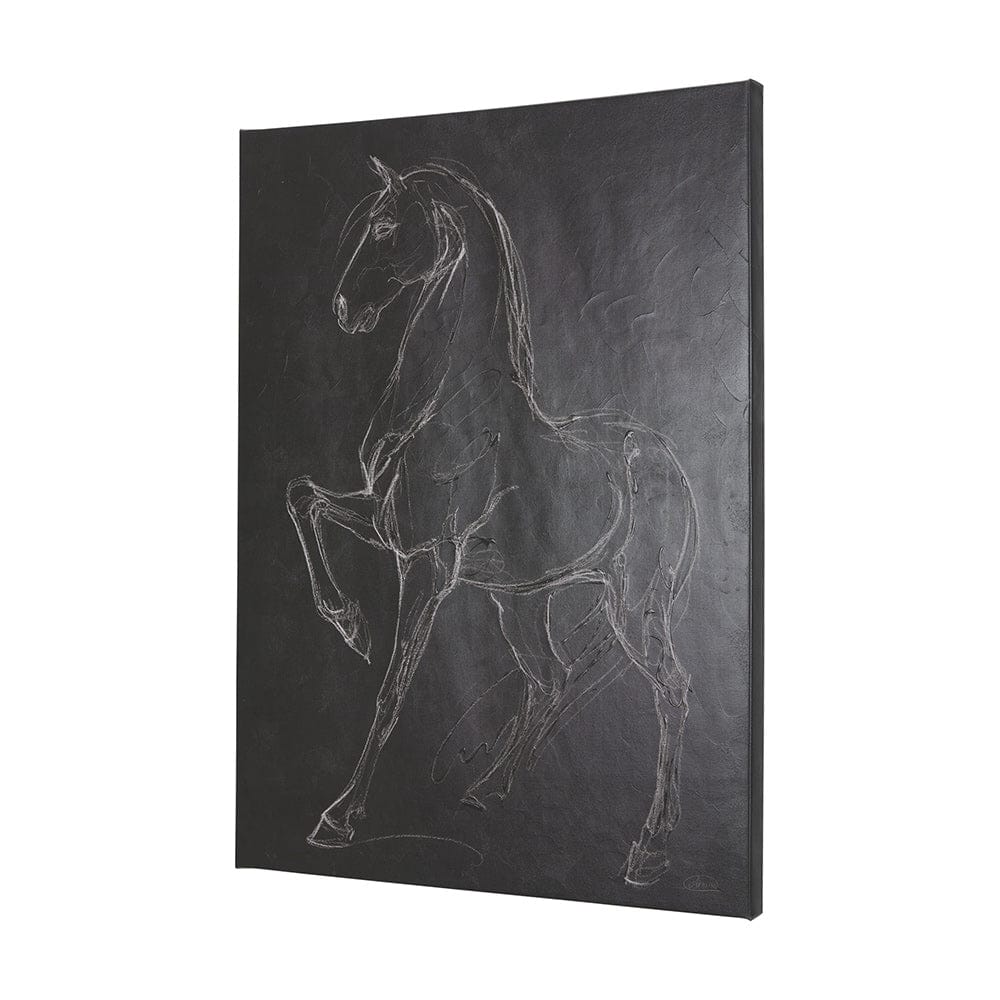 Mercana - Horse IV by Mercana Studio a Hand Embellished Textured Canvas - 102229-L view 2