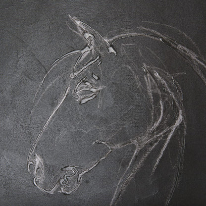 Mercana - Horse IV by Mercana Studio a Hand Embellished Textured Canvas - 102229-L view 7