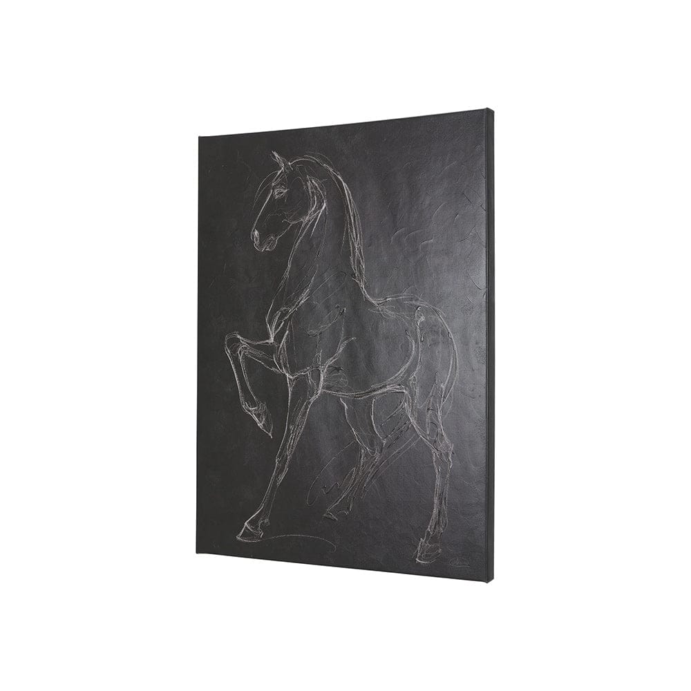 Mercana - Horse IV by Mercana Studio a Hand Embellished Textured Canvas - 102229-S view 2