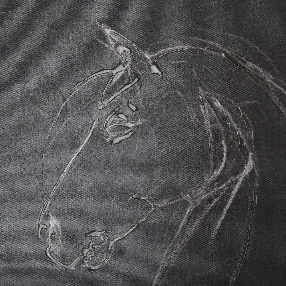 Mercana - Horse IV by Mercana Studio a Hand Embellished Textured Canvas - 102229-S view 7