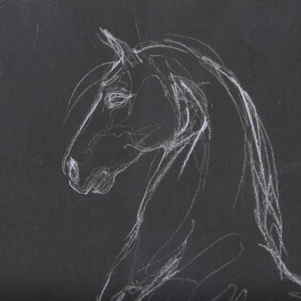 Mercana - Horse IV by Mercana Studio a Hand Embellished Textured Framed Art Print Matted under Glass - 14294 view 7