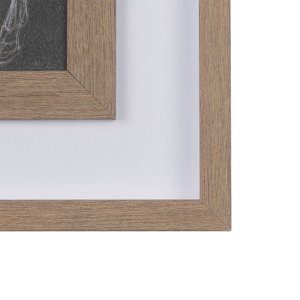 Mercana - Horse IV by Mercana Studio a Hand Embellished Textured Framed Art Print Matted under Glass - 14328 view 3