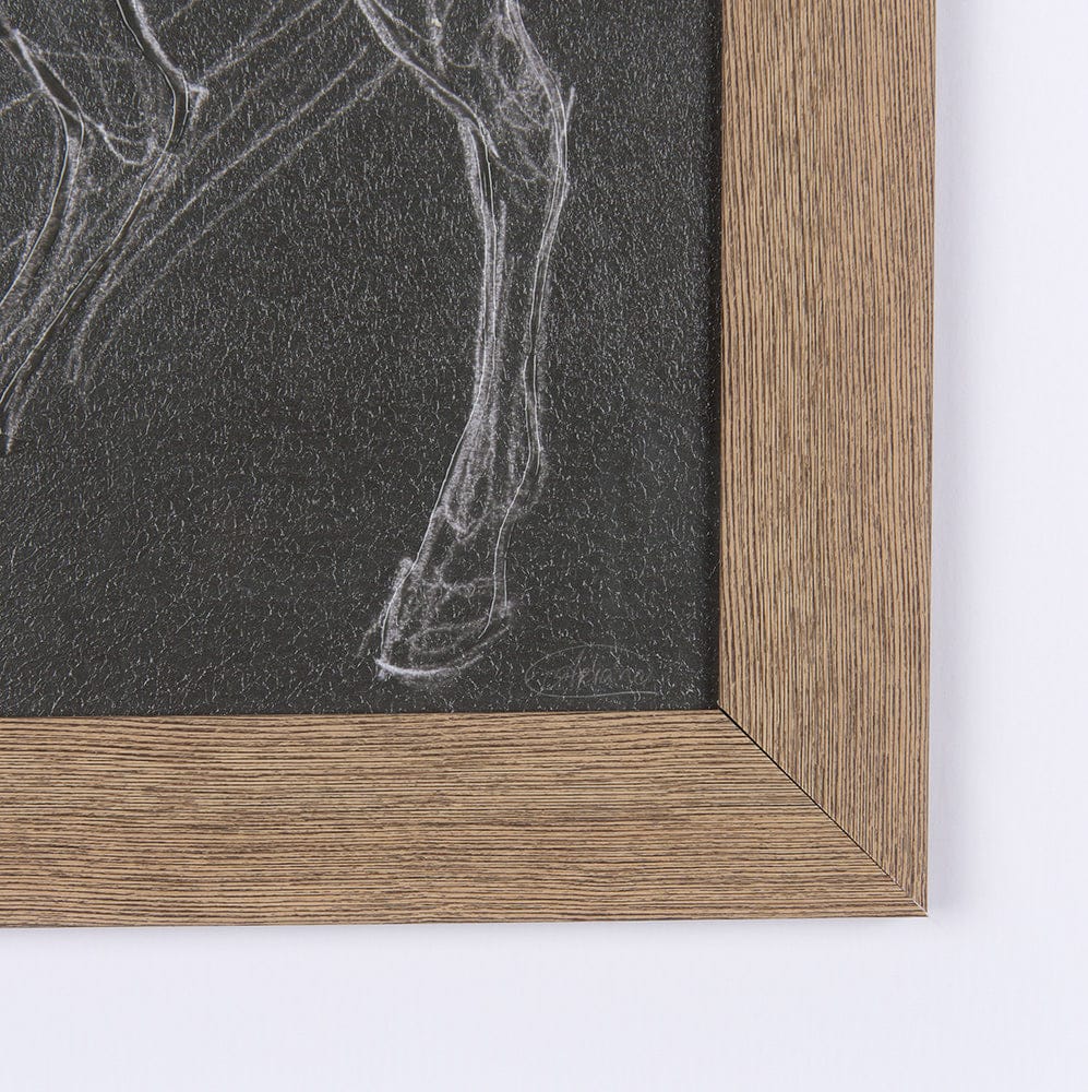 Mercana - Horse IV by Mercana Studio a Hand Embellished Textured Framed Art Print Matted under Glass - 14328 view 6