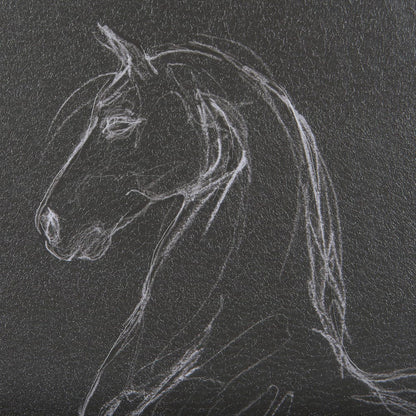 Mercana - Horse IV by Mercana Studio a Hand Embellished Textured Framed Art Print Matted under Glass - 14328 view 7