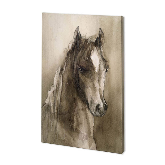 Mercana - Horse Portrait I by Mercana Studio a Hand Embellished Textured Canvas - 100881-L view 1
