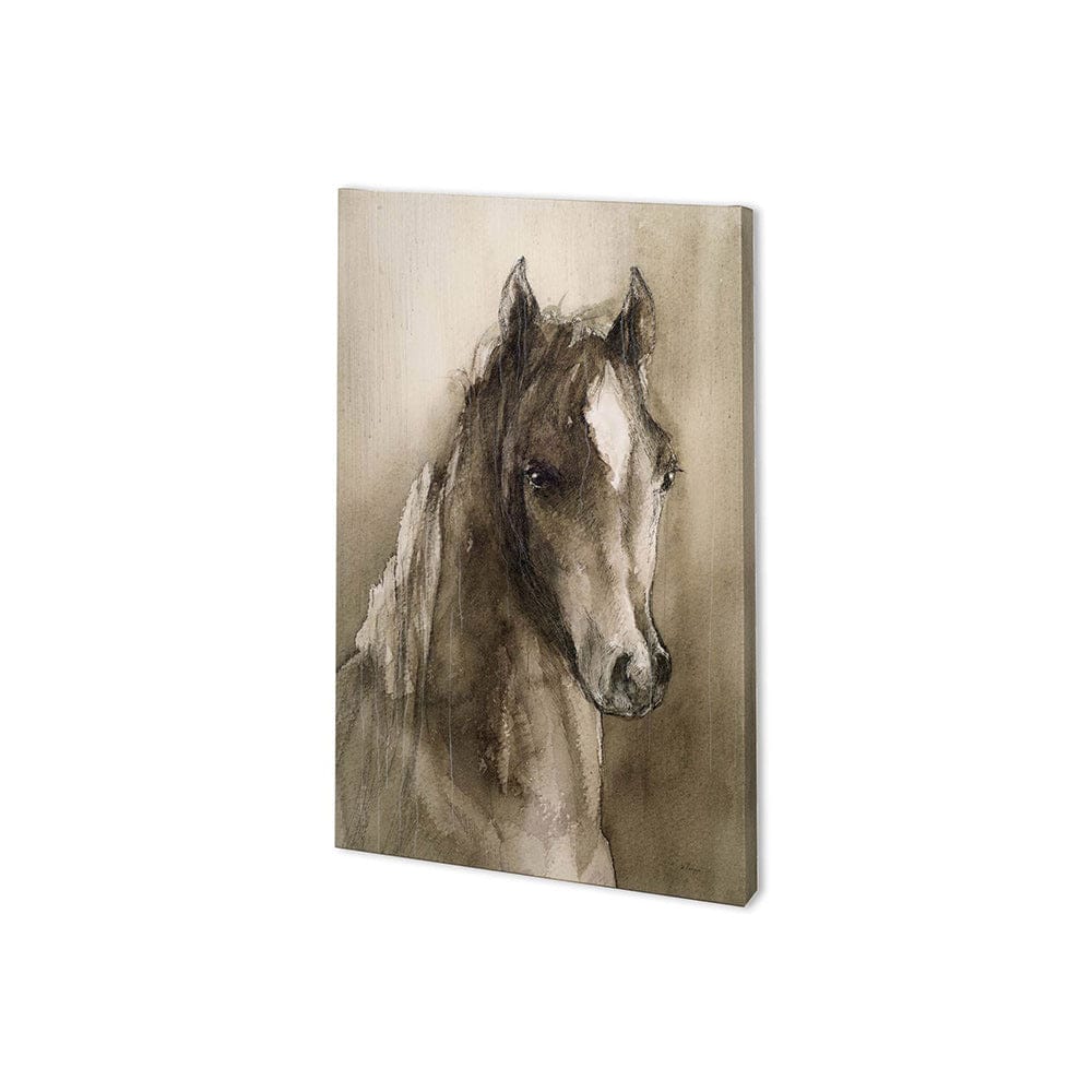 Mercana - Horse Portrait I by Mercana Studio a Hand Embellished Textured Canvas - 100881-S view 1
