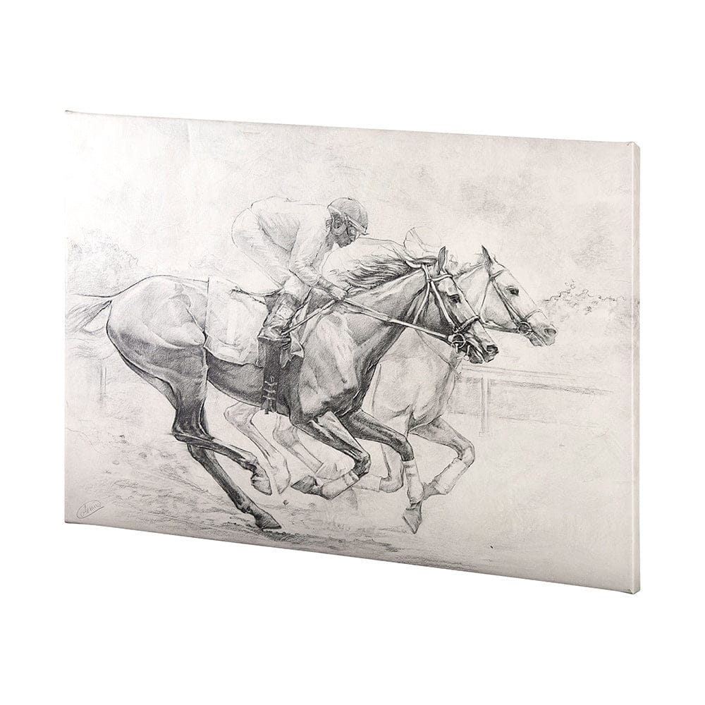 Mercana - Horse Racing I by Mercana Studio a Hand Embellished Textured Canvas - 101982-L view 2