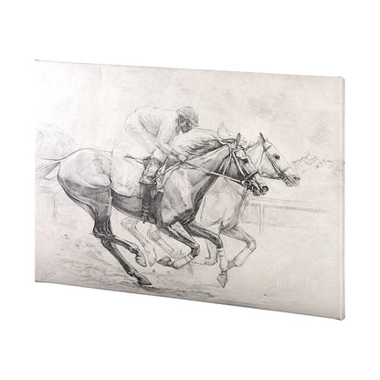 Mercana - Horse Racing I by Mercana Studio a Hand Embellished Textured Canvas - 101982-L view 2