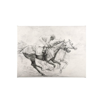 Mercana - Horse Racing I by Mercana Studio a Hand Embellished Textured Canvas - 101982-S view 1