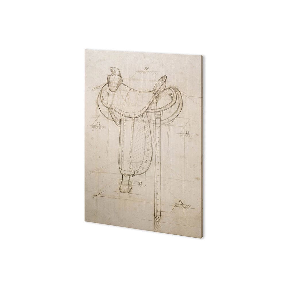 Mercana - Horse Seat I by Mercana Studio a Hand Embellished Textured Canvas - 100732-S view 1