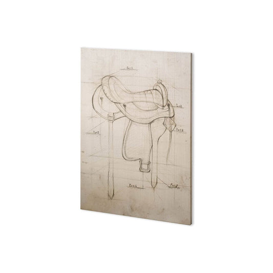 Mercana - Horse Seat II by Mercana Studio a Hand Embellished Textured Canvas - 100733-S view 1