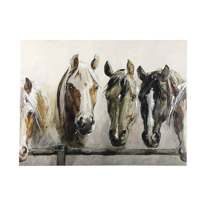 Mercana - Horses by Natali a Hand Embellished Textured Canvas - 102054-L view 1