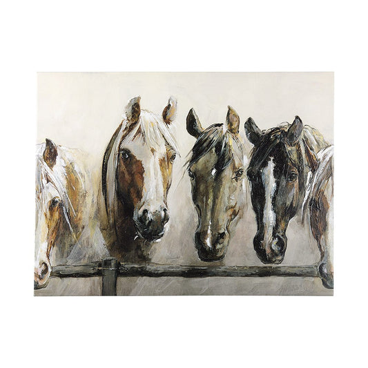 Mercana - Horses by Natali a Hand Embellished Textured Canvas - 102054-L view 1