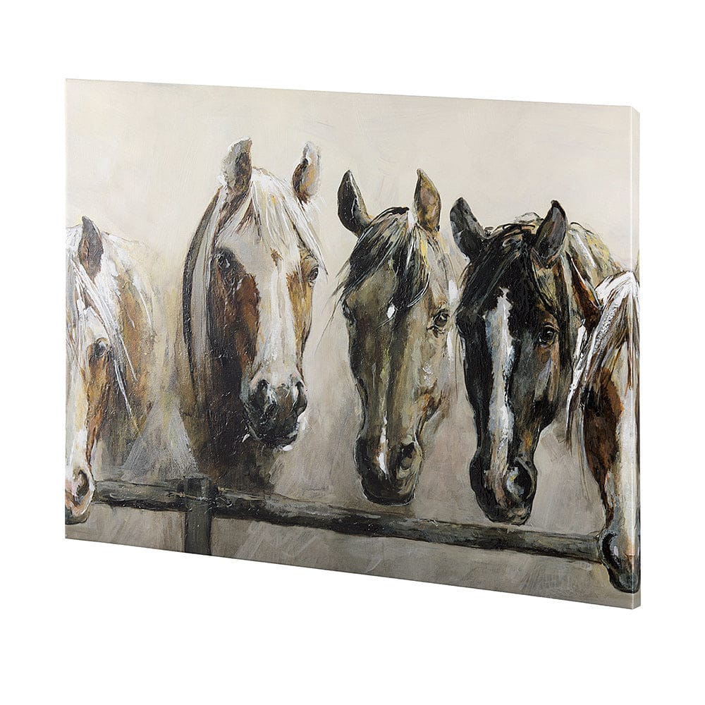 Mercana - Horses by Natali a Hand Embellished Textured Canvas - 102054-L view 2