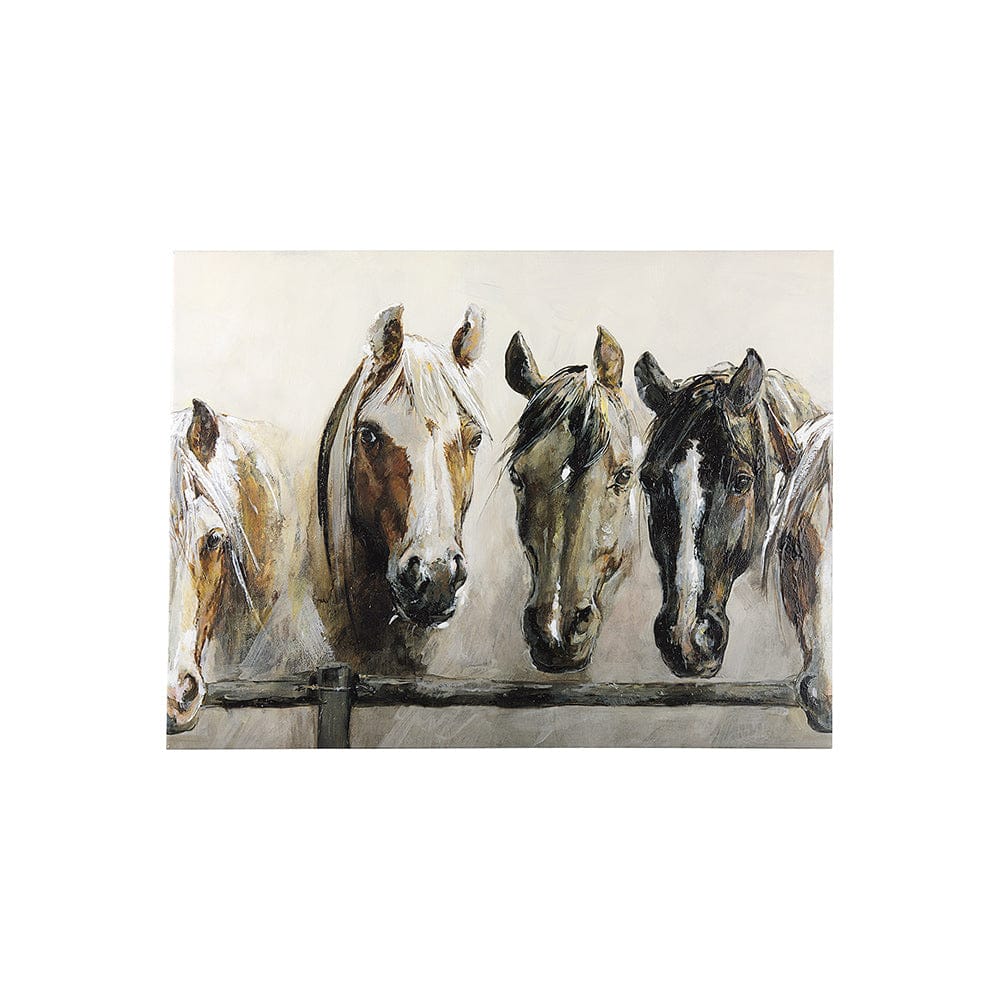 Mercana - Horses by Natali a Hand Embellished Textured Canvas - 102054-S view 1