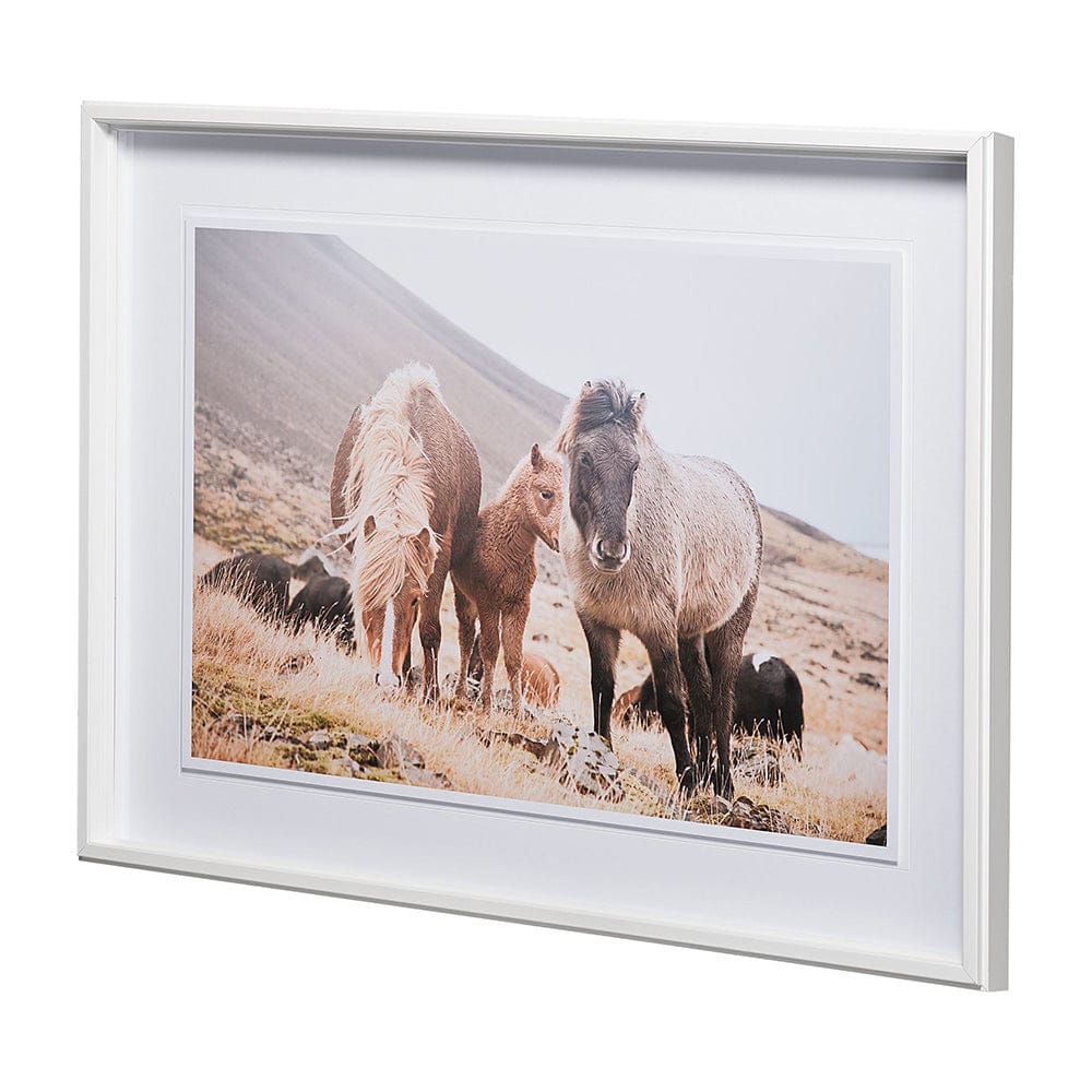 Mercana - Horses of Hofn I by Laura Marshall a Framed Art Print Matted under Glass - 13079 view 4