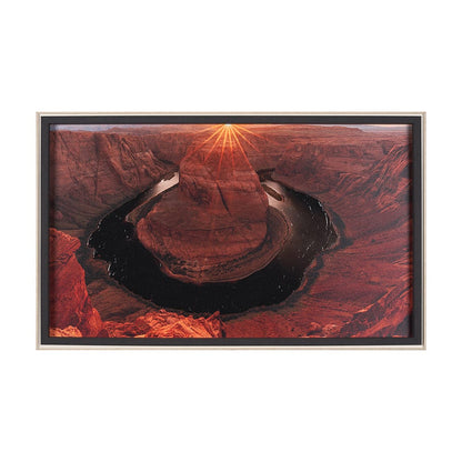 Mercana - Horseshoe Bend by Gary Blatter a Hand Embelished Textured Framed Art Print - 15401 view 1