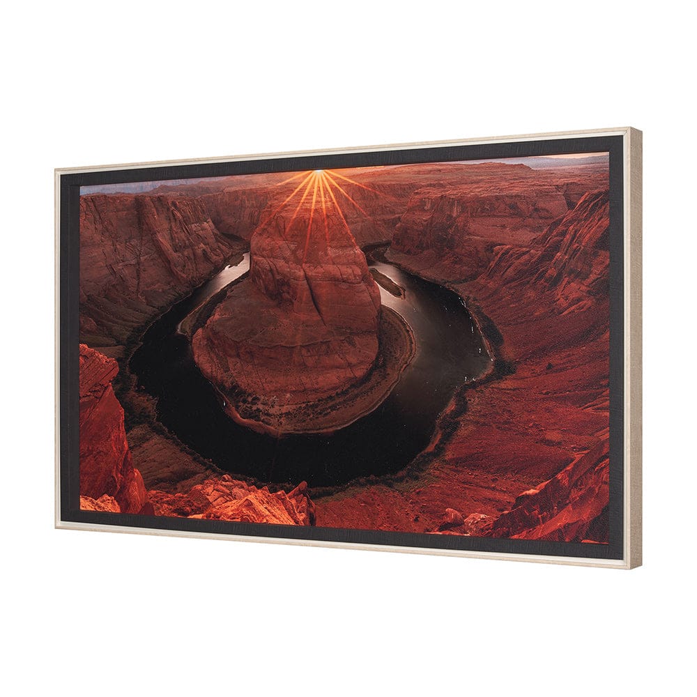 Mercana - Horseshoe Bend by Gary Blatter a Hand Embelished Textured Framed Art Print - 15401 view 2