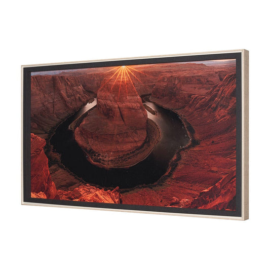 Mercana - Horseshoe Bend by Gary Blatter a Hand Embelished Textured Framed Art Print - 15401 view 2