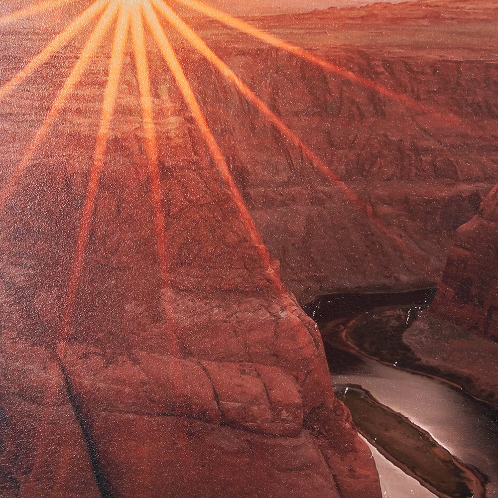 Mercana - Horseshoe Bend by Gary Blatter a Hand Embelished Textured Framed Art Print - 15401 view 7