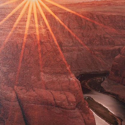 Mercana - Horseshoe Bend by Gary Blatter a Hand Embelished Textured Framed Art Print - 15401 view 7