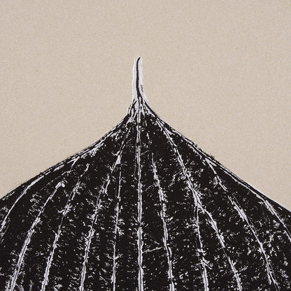 Mercana - Hosta B by Mary Margaret Briggs a Hand Embellished Textured Framed Art Print - 15392 view 7