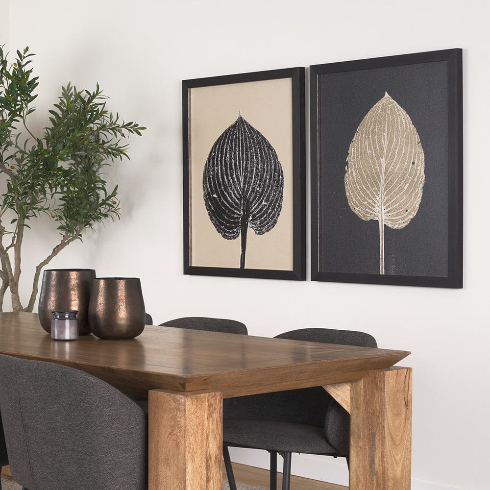 Mercana - Hosta C by Mary Margaret Briggs a Hand Embelished Textured Framed Art Print - 15393 view 9