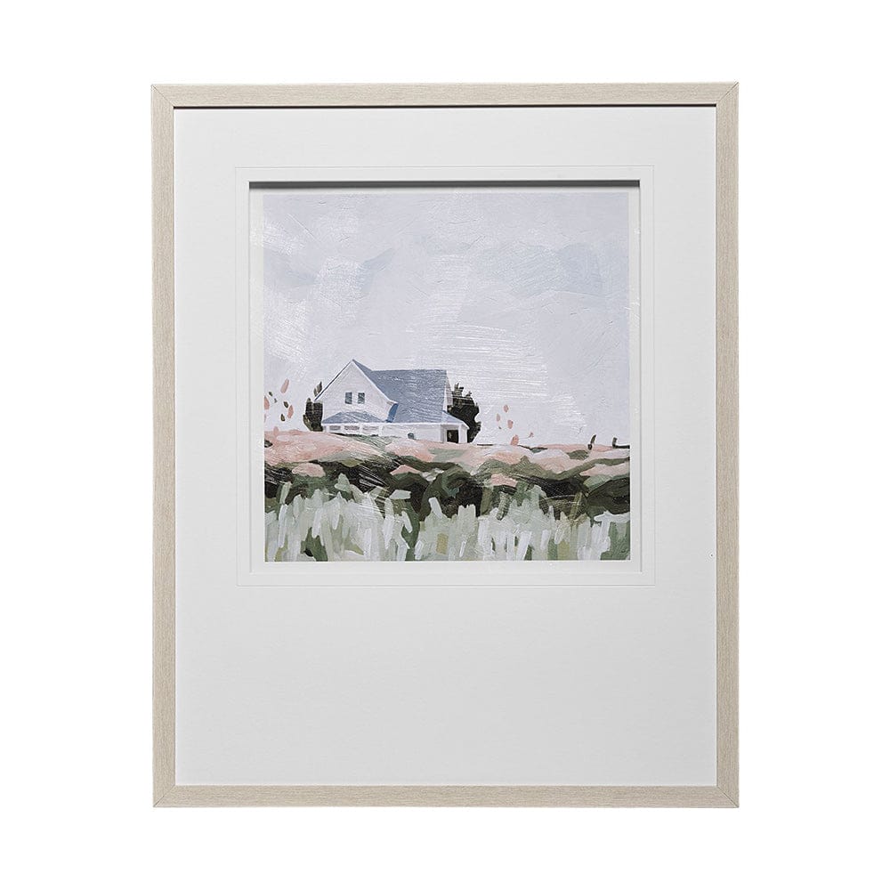 Mercana - House on a Hill I by Emma Scarvey a Hand Embellished Textured Framed Art Print Matted under Glass - 13081 view 1