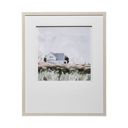 Mercana - House on a Hill I by Emma Scarvey a Hand Embellished Textured Framed Art Print Matted under Glass - 13081 view 1
