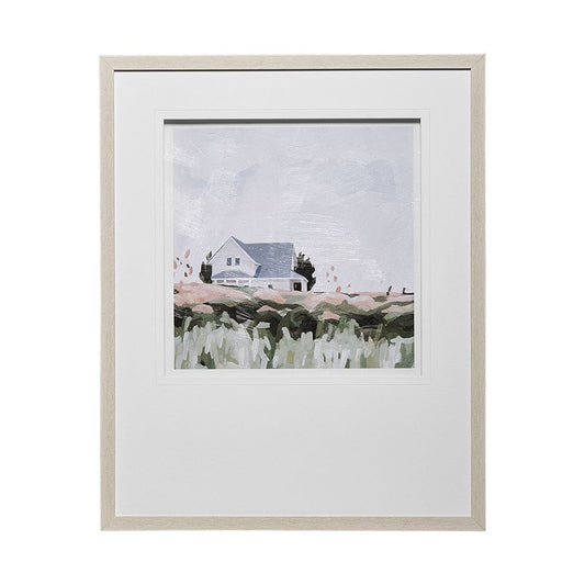 Mercana - House on a Hill I by Emma Scarvey a Hand Embellished Textured Framed Art Print Matted under Glass - 13081 view 1