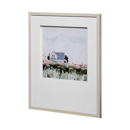 Mercana - House on a Hill I by Emma Scarvey a Hand Embellished Textured Framed Art Print Matted under Glass - 13081 view 4