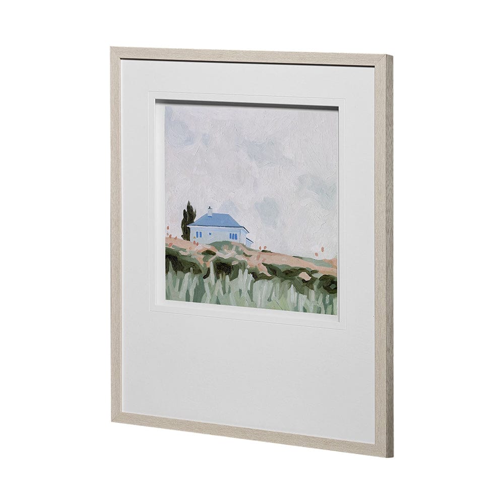 Mercana - House on a Hill II by Emma Scarvey a Hand Embellished Textured Framed Art Print Matted under Glass - 13082 view 4