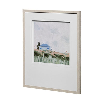 Mercana - House on a Hill II by Emma Scarvey a Hand Embellished Textured Framed Art Print Matted under Glass - 13082 view 4